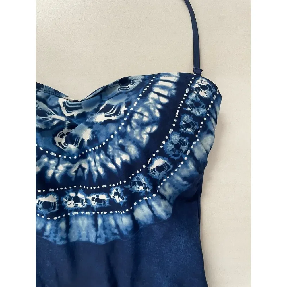 La Blanca Swimsuit One Piece Swim Tie Dye Ikat Print  Swimwear Summer
